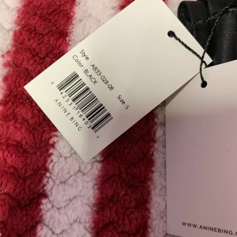 Anine bing blaise leather pants women size small